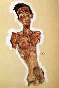 Egon Schiele, Nude Self portrait